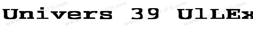 Univers 39 UlLEx字体转换